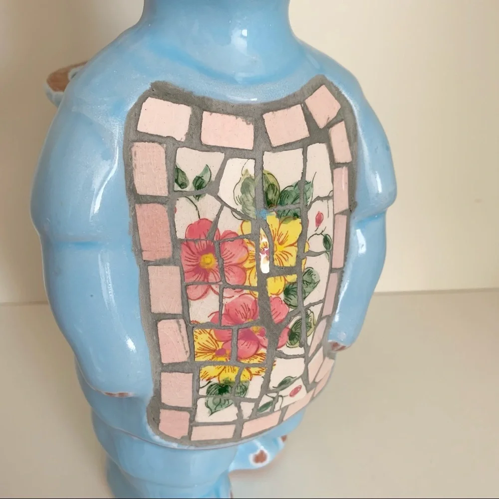 Hold vintage Mosaic ceramic bunny planter - Picture 12 of 17